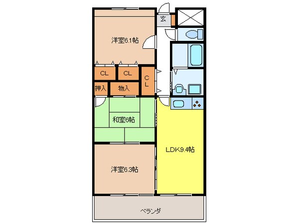 サンアルファ２００２の物件間取画像